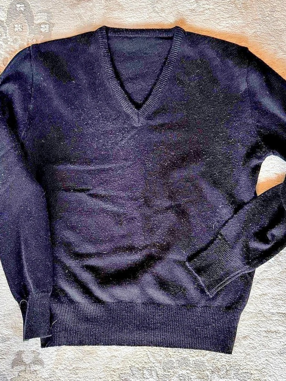 V-Neck Sweater in Black